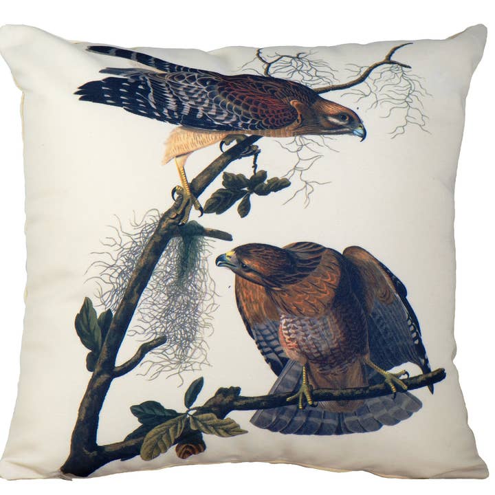 DIGITAAL BEDRUKT KATOENEN KUSSEN MAAT 46X46 TWEE ADELAARS voor wholesale door Jute&Co.
