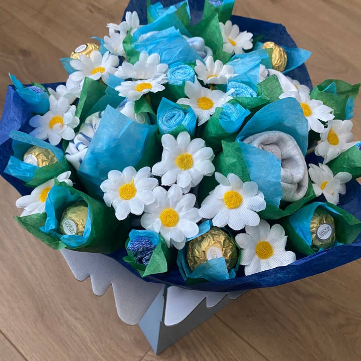 Baby Boy Gift Bouquet for wholesale by Baby Belles Bouquet