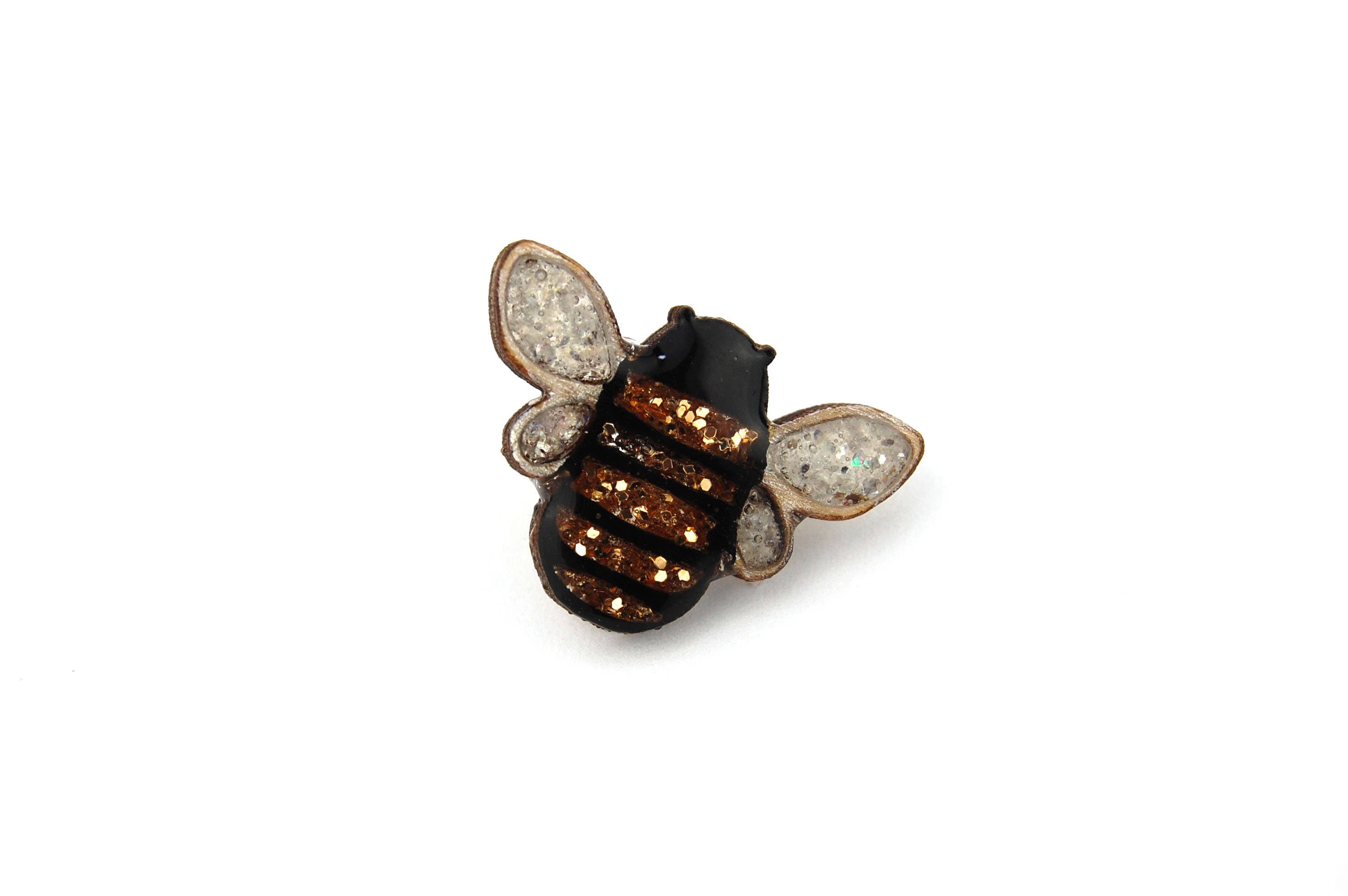 Bekbek Makes - Wholesale Brooch - Bumble Bee Pin Badge Black3
