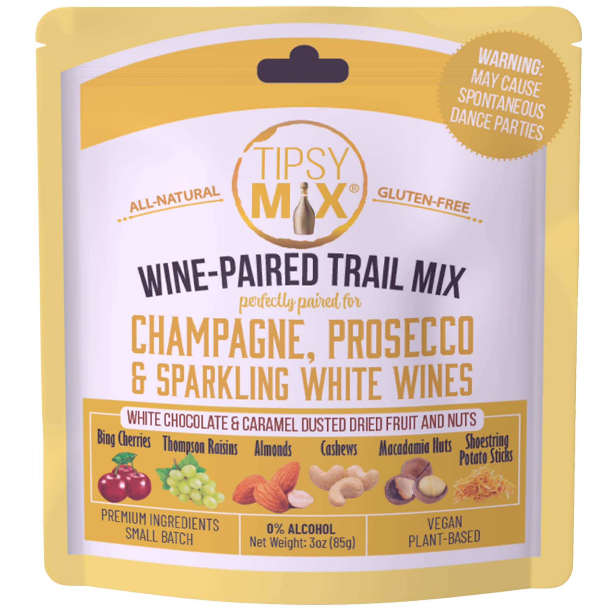Tipsy Mix - Wholesale Trail Mix - 10. Wine-Paired Trail Mix MIXED CASE OF 62