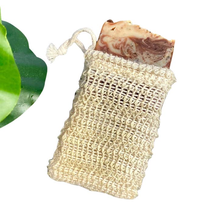 Cotton Mesh Soap Pouch for wholesale by Honee mecca Co.