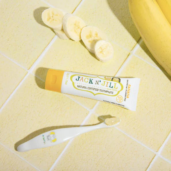 Jack N' Jill Kids & NFco - Wholesale Toothpaste - Jack N' Jill Natural Certified Kids Toothpaste Banana 50g2