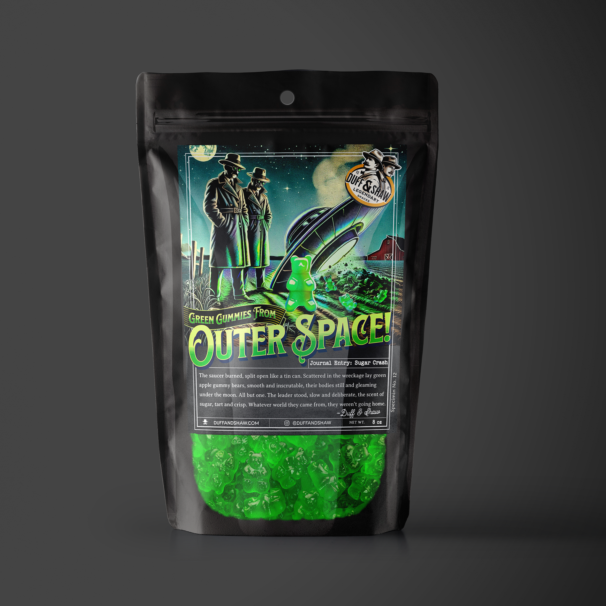 Duff & Shaw - Legendary Snacks - Wholesale Gummy - Green Apple Alien Gummies4