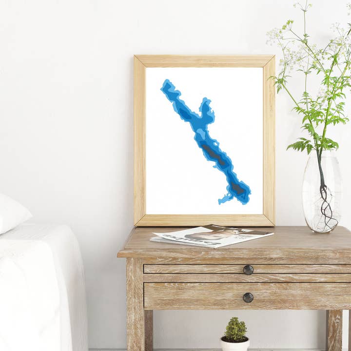 Dotty Lake Paper Batymetrisk karta för wholesale av Cardtography