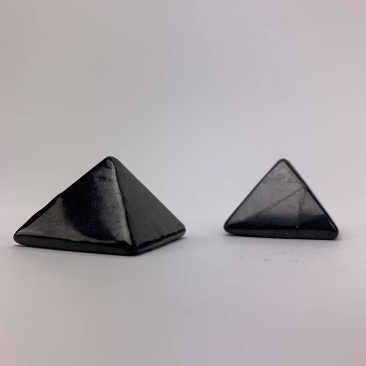 Pelham Grayson Rose - Wholesale Spiritual Stone/Crystal - Shungite Pyramid | Russia | Choose a Size!7