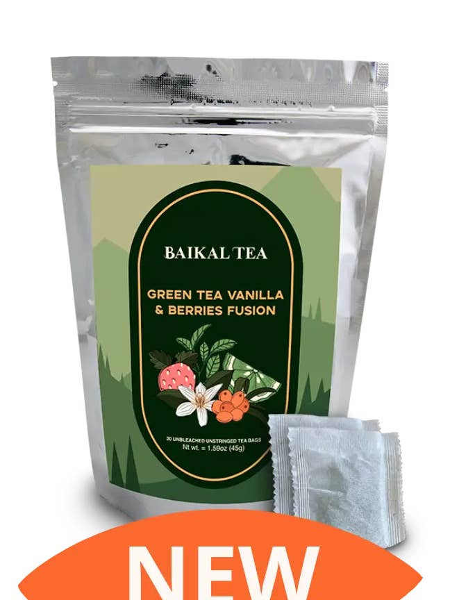 Fusão de Chá Verde, Baunilha e Bagas por atacado de Baikal Tea