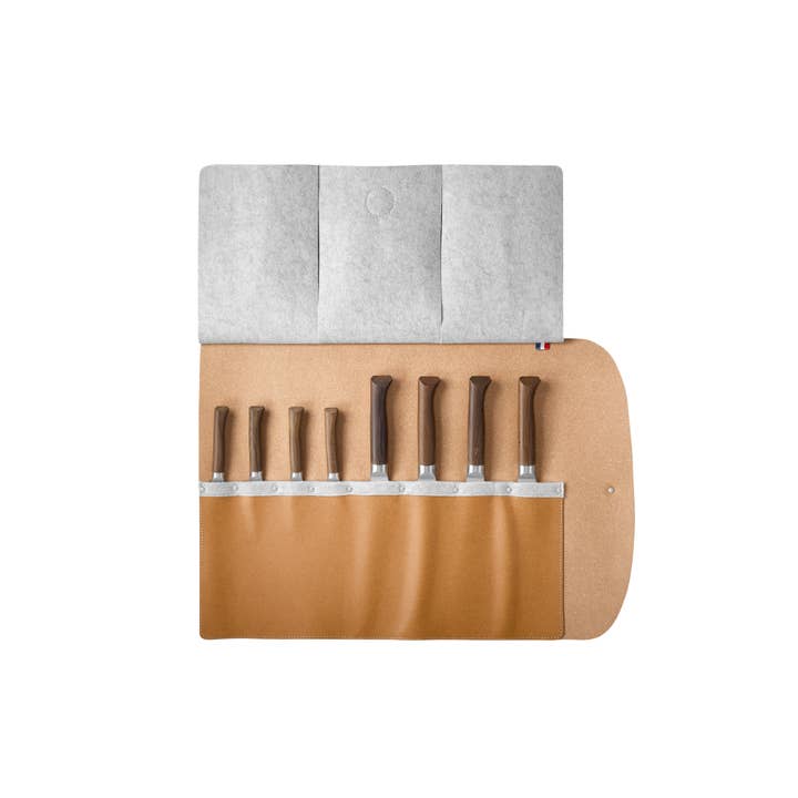 Opinel - Wholesale Knife Storage - 8-Piece Knife Roll Made in France Collection1