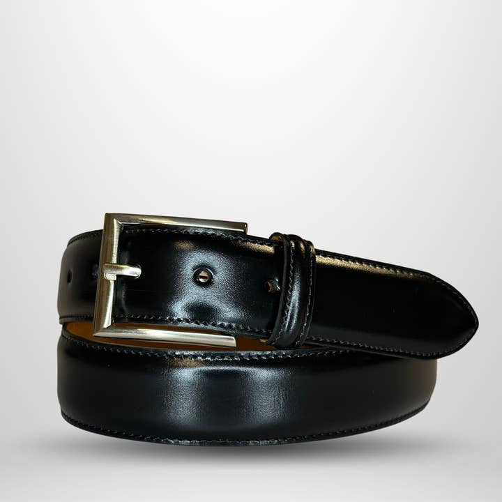 Ceinture en cuir noir pour la vente par ARGGIE