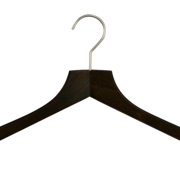 Professionele kledinghanger van walnoot, 45 cm voor wholesale door MAWA