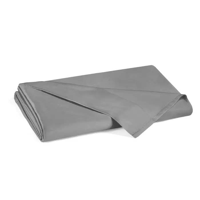 Vendee Silver Mist King Sateen Flat Sheet for wholesale by Hotel Collection by Garnier Thiebaut