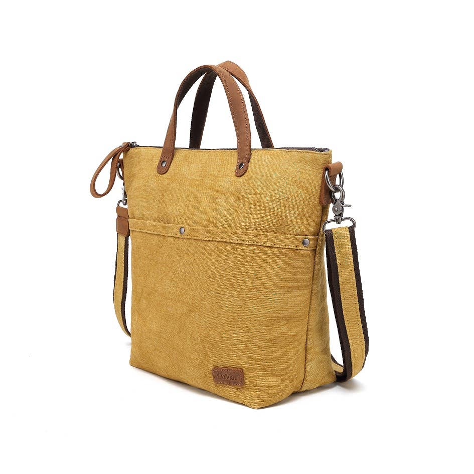 Davan - Wholesale Shoulder Bag - Unisex - Cotton Linen Shoulder Bag CLB 566 (Yellow)3