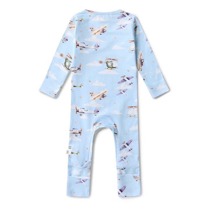 Snuggle Hunny - Wholesale Jumpsuit - Baby - Taking Flight Organic Growsuit7