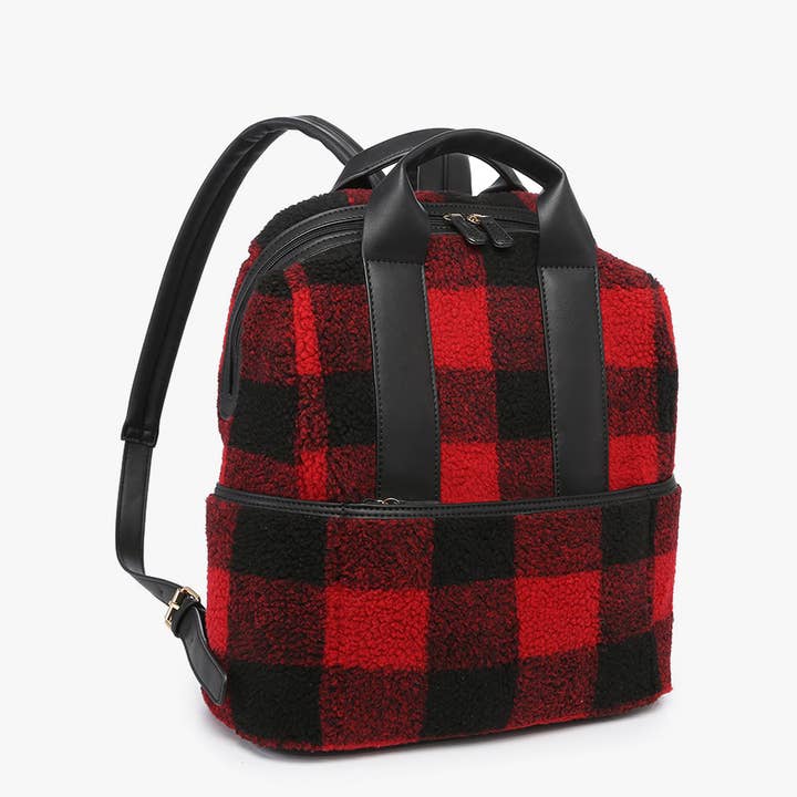 JNC RT (Jen & Co. Outlet) - Vendita all'ingrosso Zaino - Donna - BP2105SHP Zaino Hattie Sherpa con tracolla per chitarra1