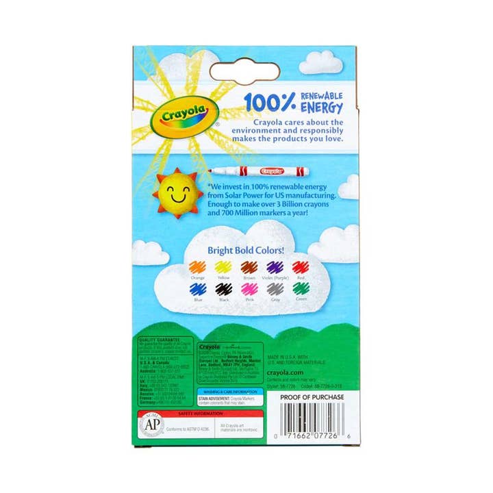 First Choice Buying - Wholesale Markers - Kids & Baby - Crayola Classic Fine Line Markers, 10 Count