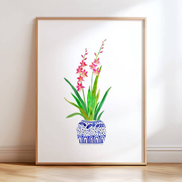 Ginger Jar Orchid No. 1 for wholesale by Snoogs & Wilde Art