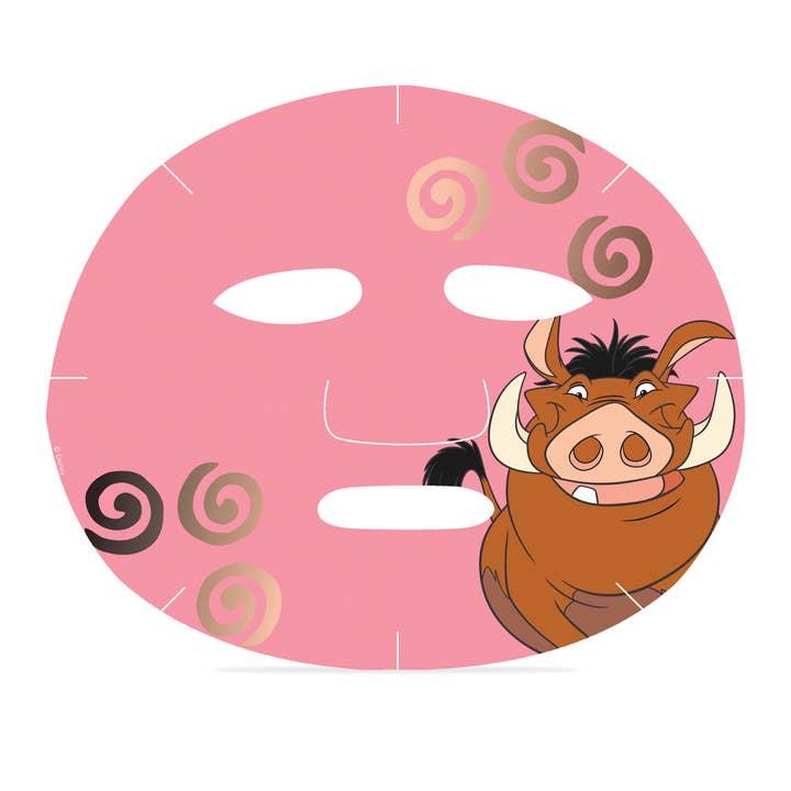 Mad Beauty USA LLC - Wholesale Skincare Face Mask - Mad Beauty Lion King Reborn Cosmetic Sheet Mask - Pumbaa