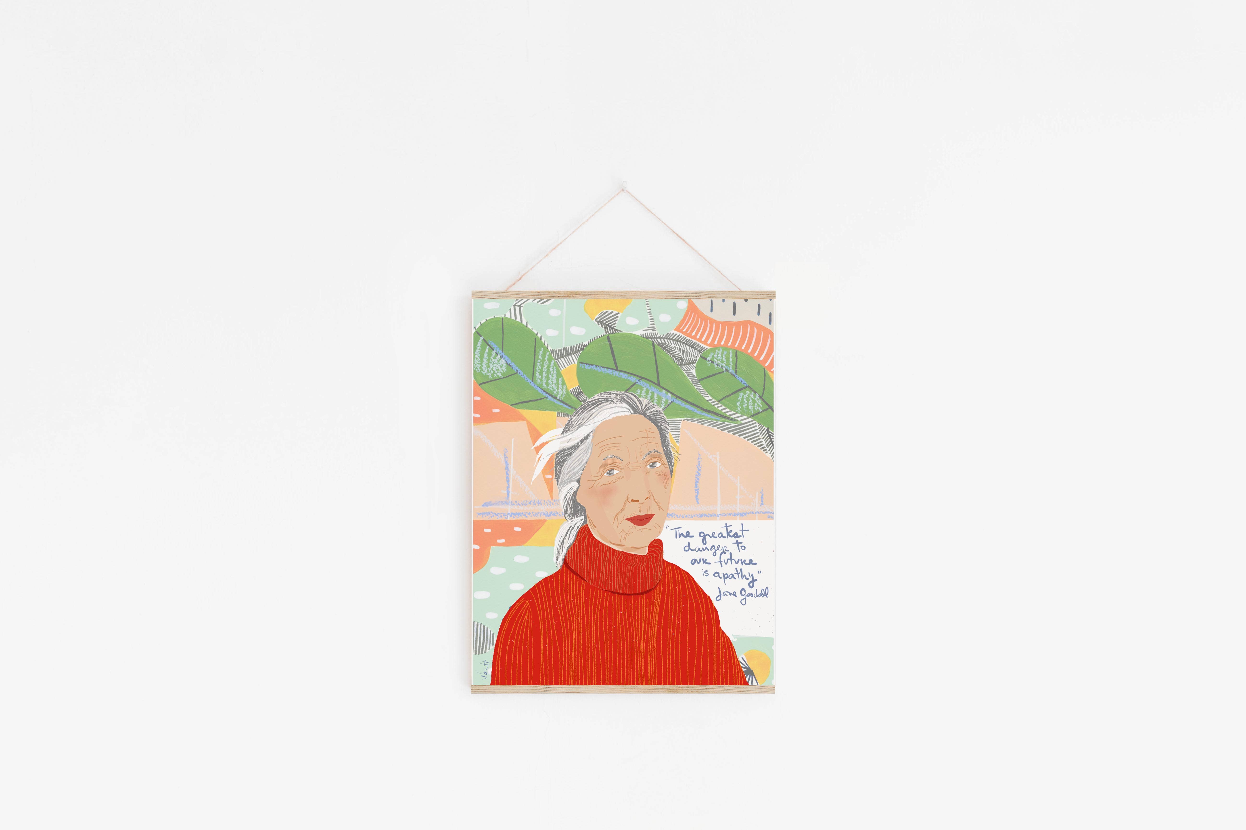 Violet Red Studio - Wholesale Everyday Greeting Card - Jane Goodall  2