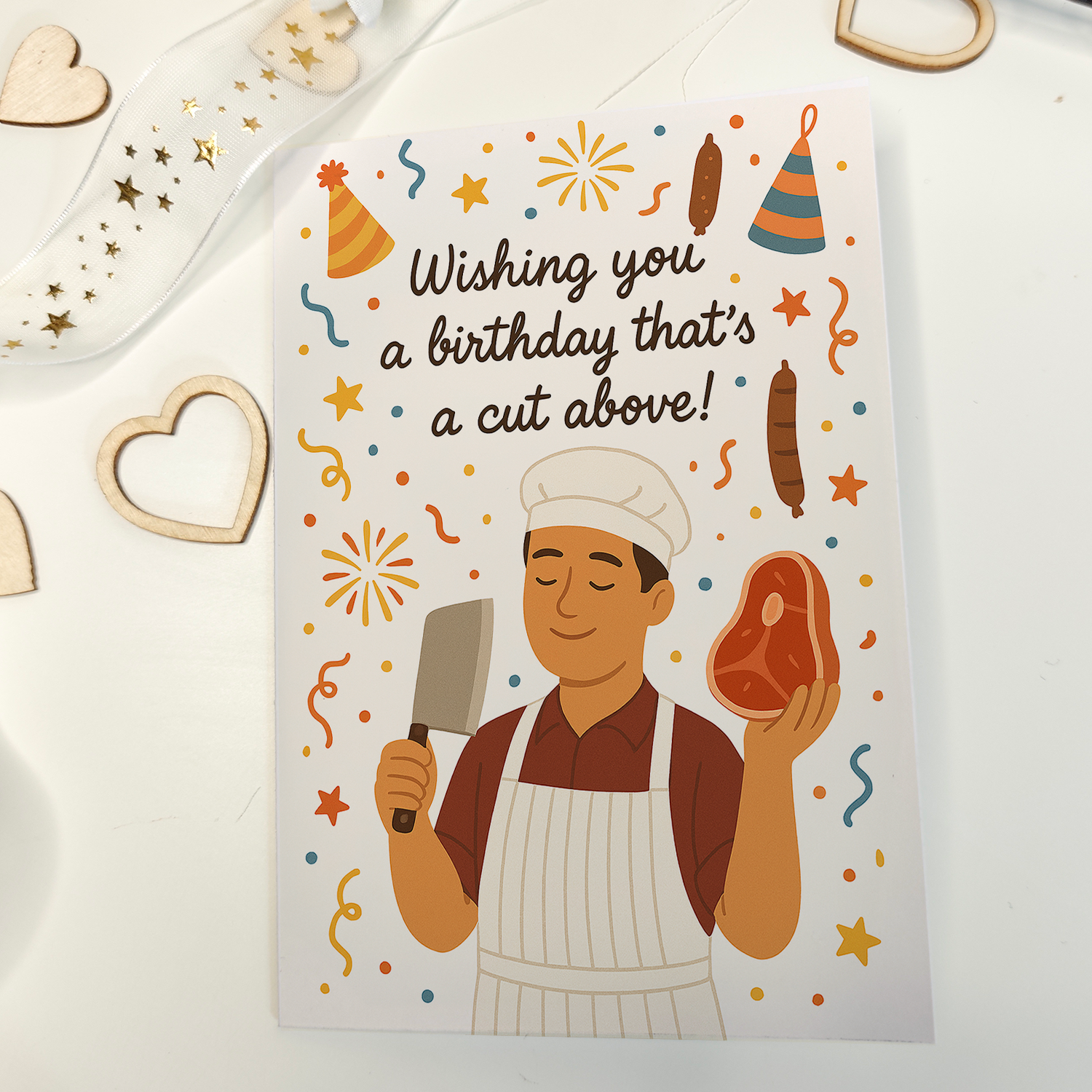 Printarelle - Wholesale Birthday Card - Butcher Happy Birthday Card 3
