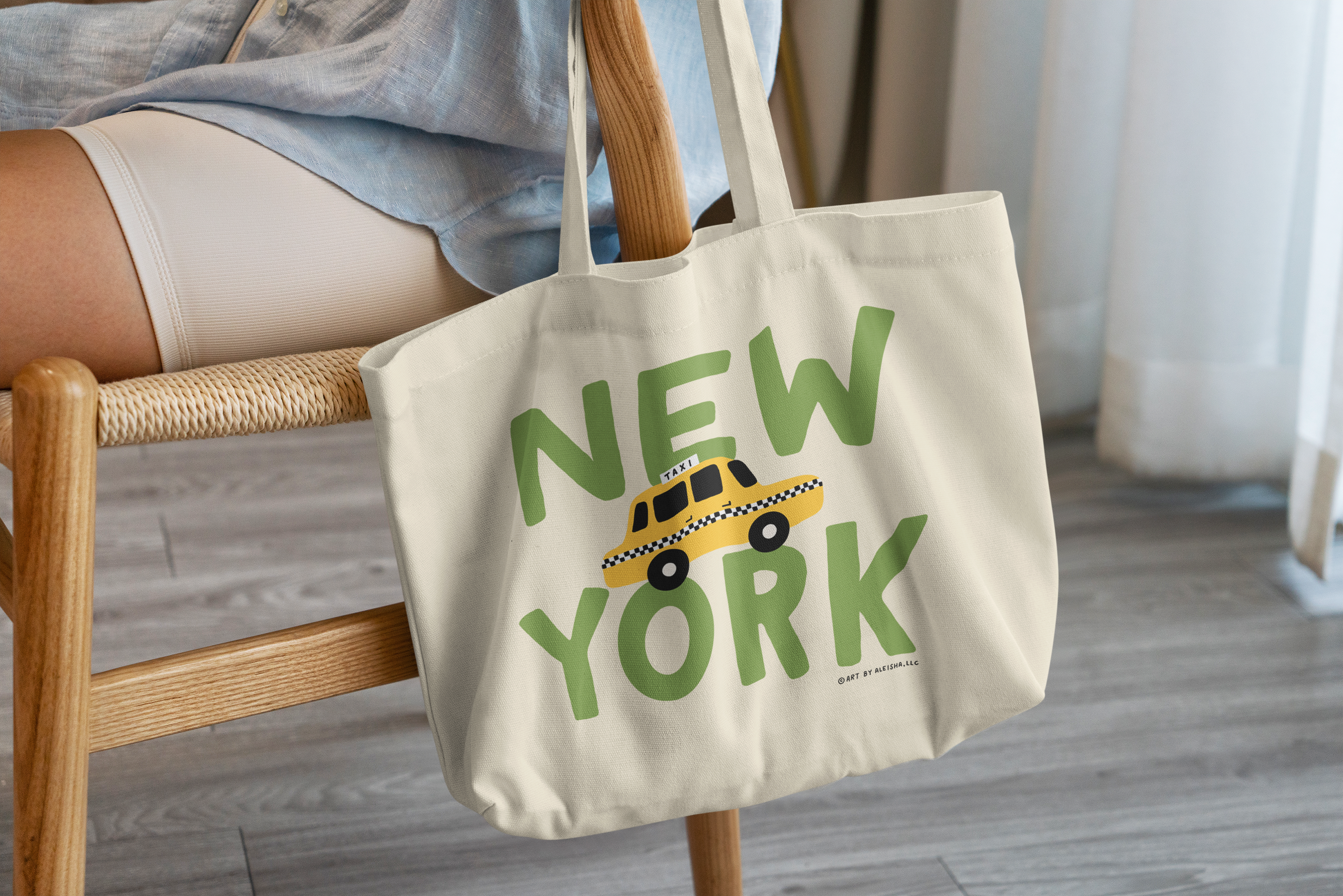 By Aleisha - Wholesale Tote Bag - Unisex - New York City Name Tote2