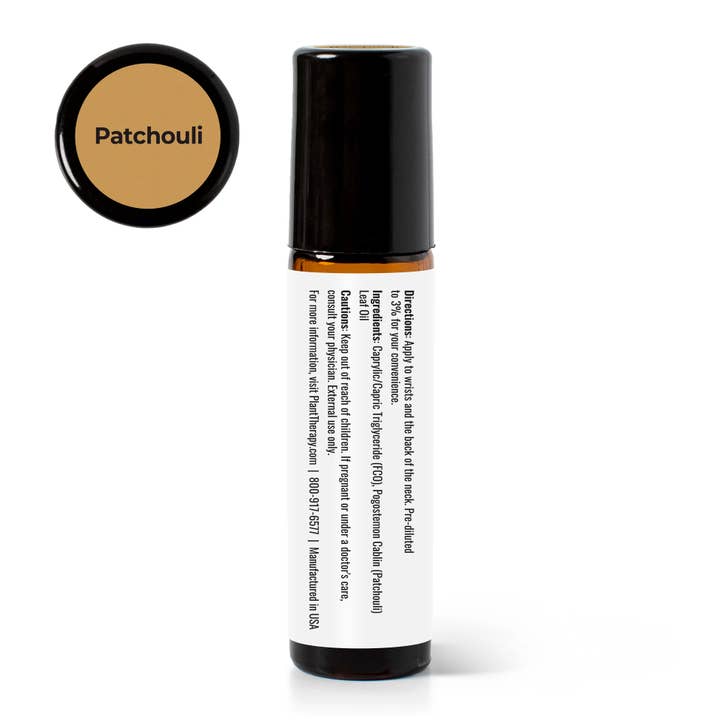 Plant Therapy - Wholesale Essential Oil Roll-On - Patchouli Essential Oil Pre-Diluted Roll-On