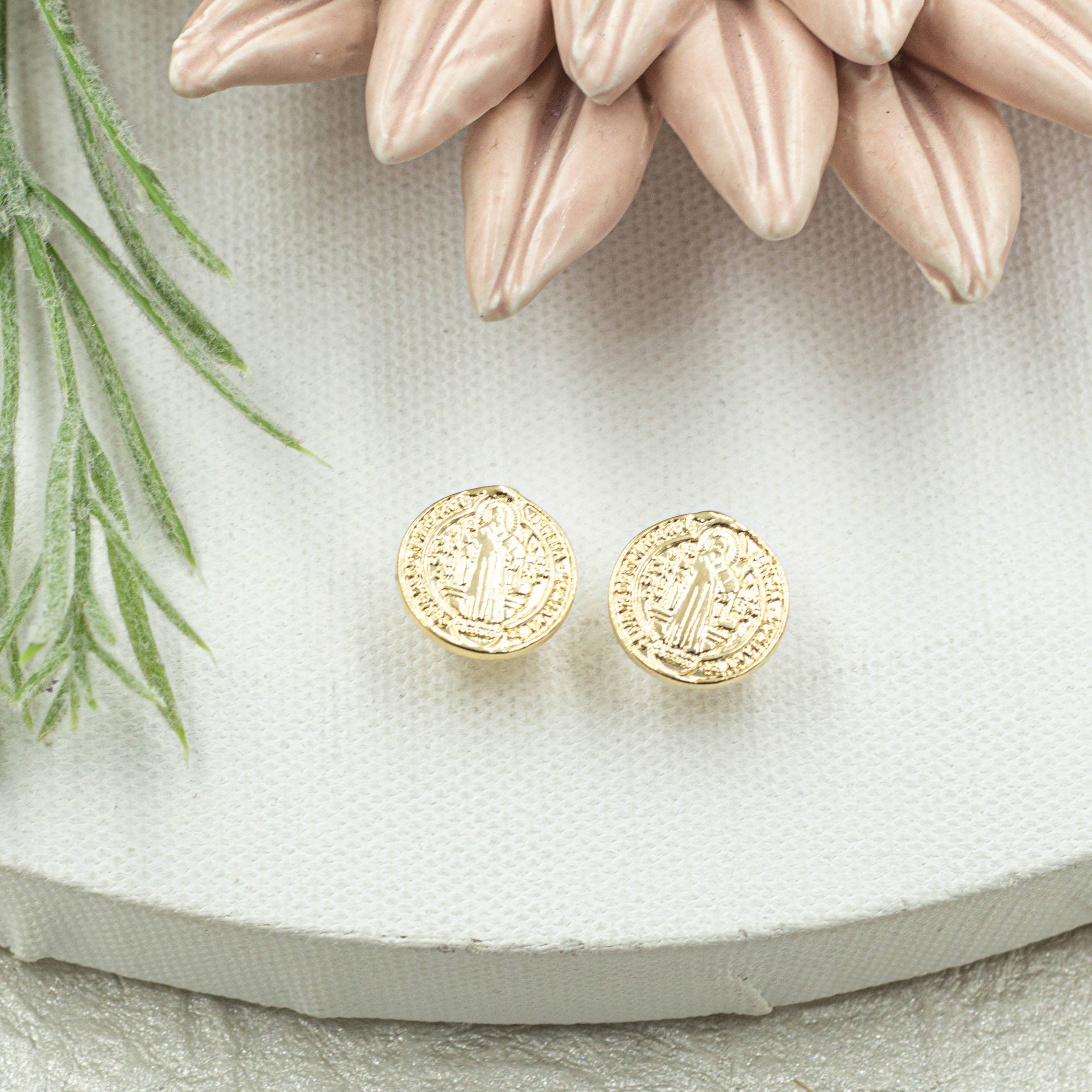 Cherie by Cherie - Wholesale Stud/Post Earrings - Saint Benedict Stud Earrings1