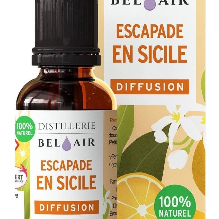 Distillerie Bel Air – wholesale Doftolja – ESCAPADE I SICILIEN - Ekologisk rumsdoft