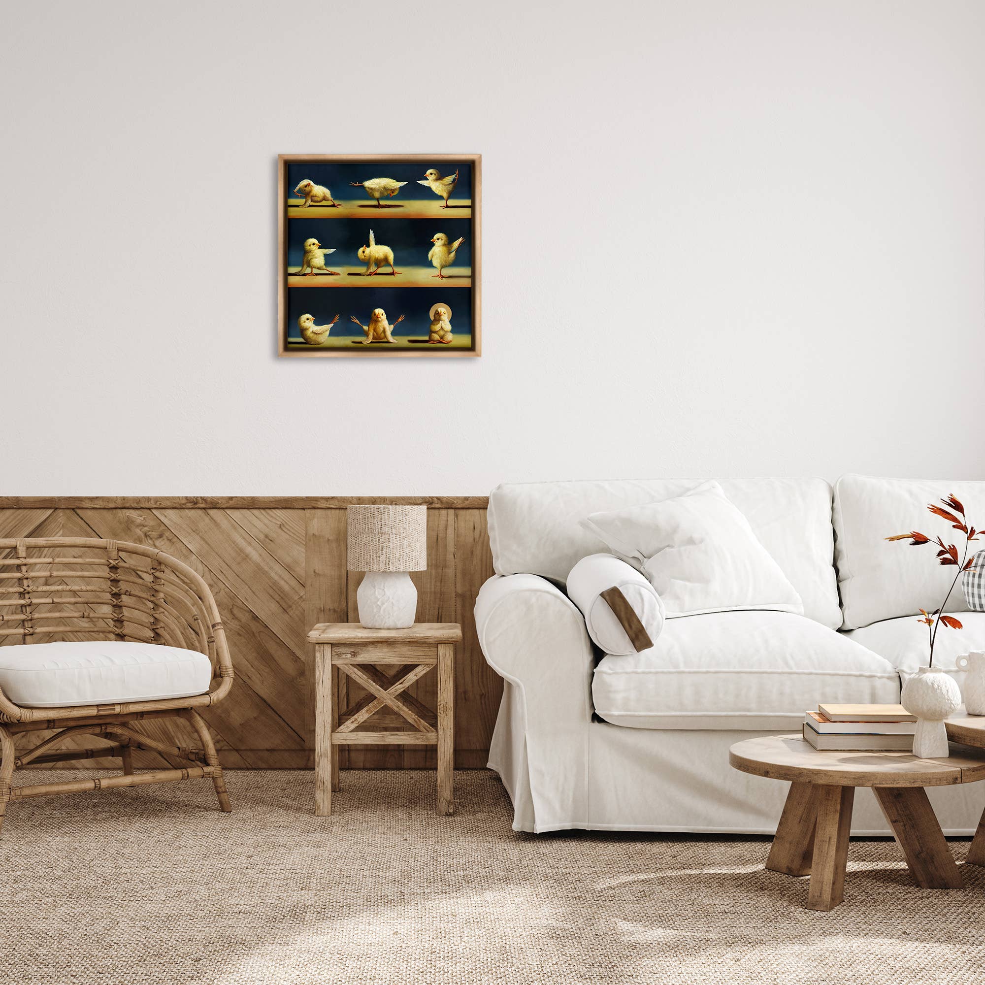 Stupell Industries - Wholesale Wall decor – Kids & Baby - Yoga Chicks Stretching Meditation Floating Frame12