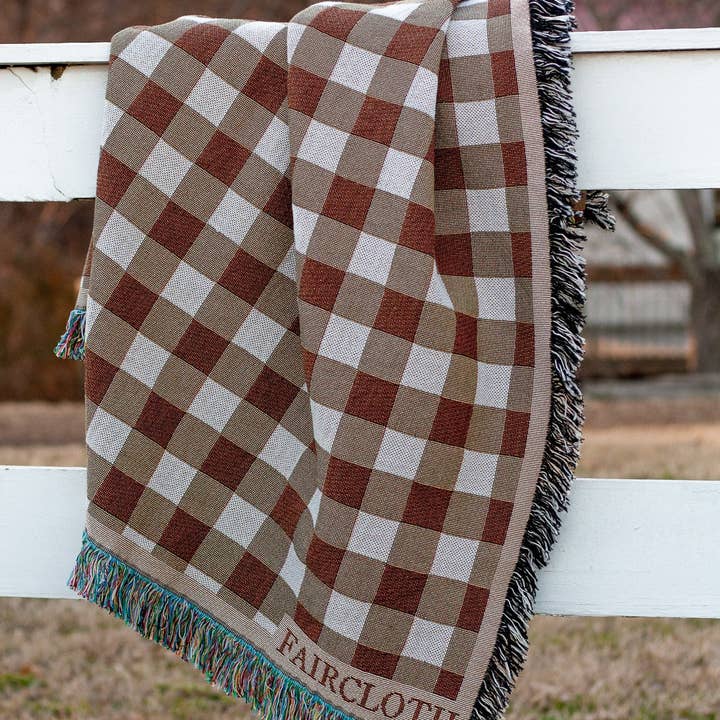 Faircloth - Wholesale Throw Blanket - Fall Gingham Blanket1