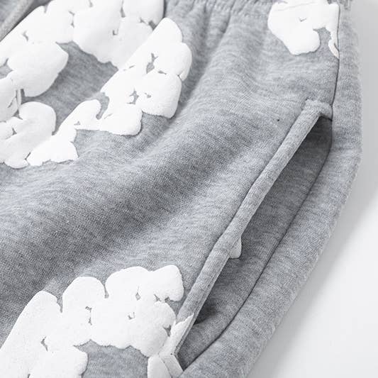 Rosa Clothing - Wholesale Top & Pant Set (NOT Loungewear) - Women's - Foam print Y2K hoodie sweatshirt & jogging set9