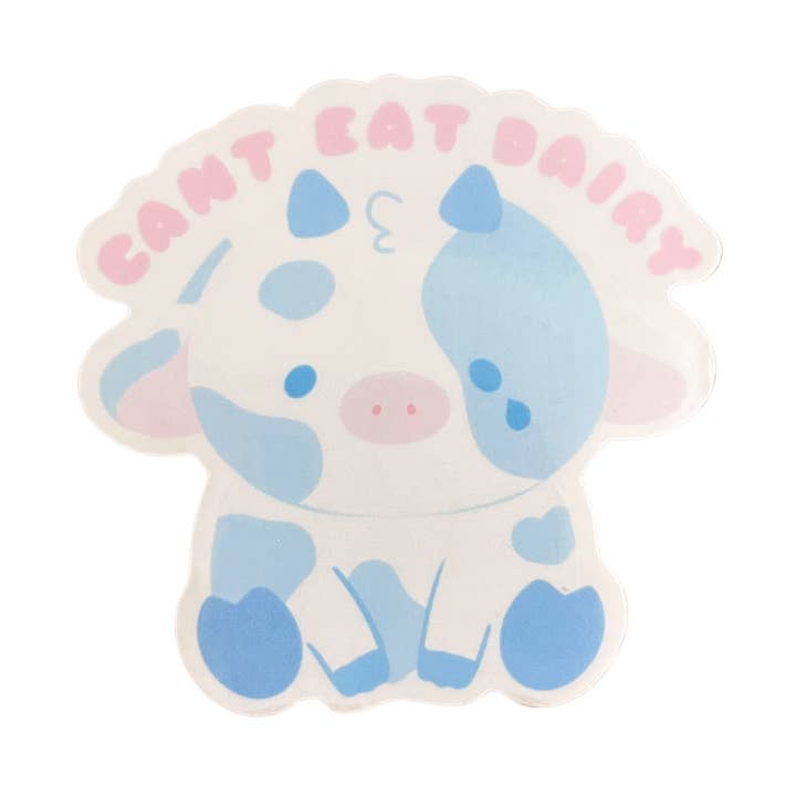 Can't Eat Dairy Clear Vinyl Sticker for wholesale by Lottemp3