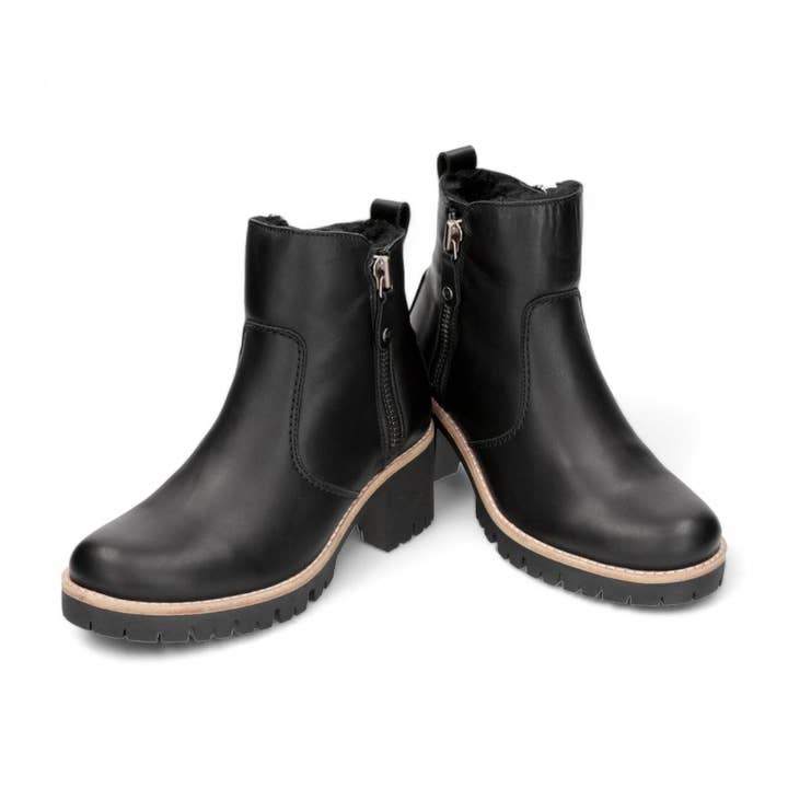Panama Jacks Women's Black Trav B2 Leather Boots for wholesale on Faire