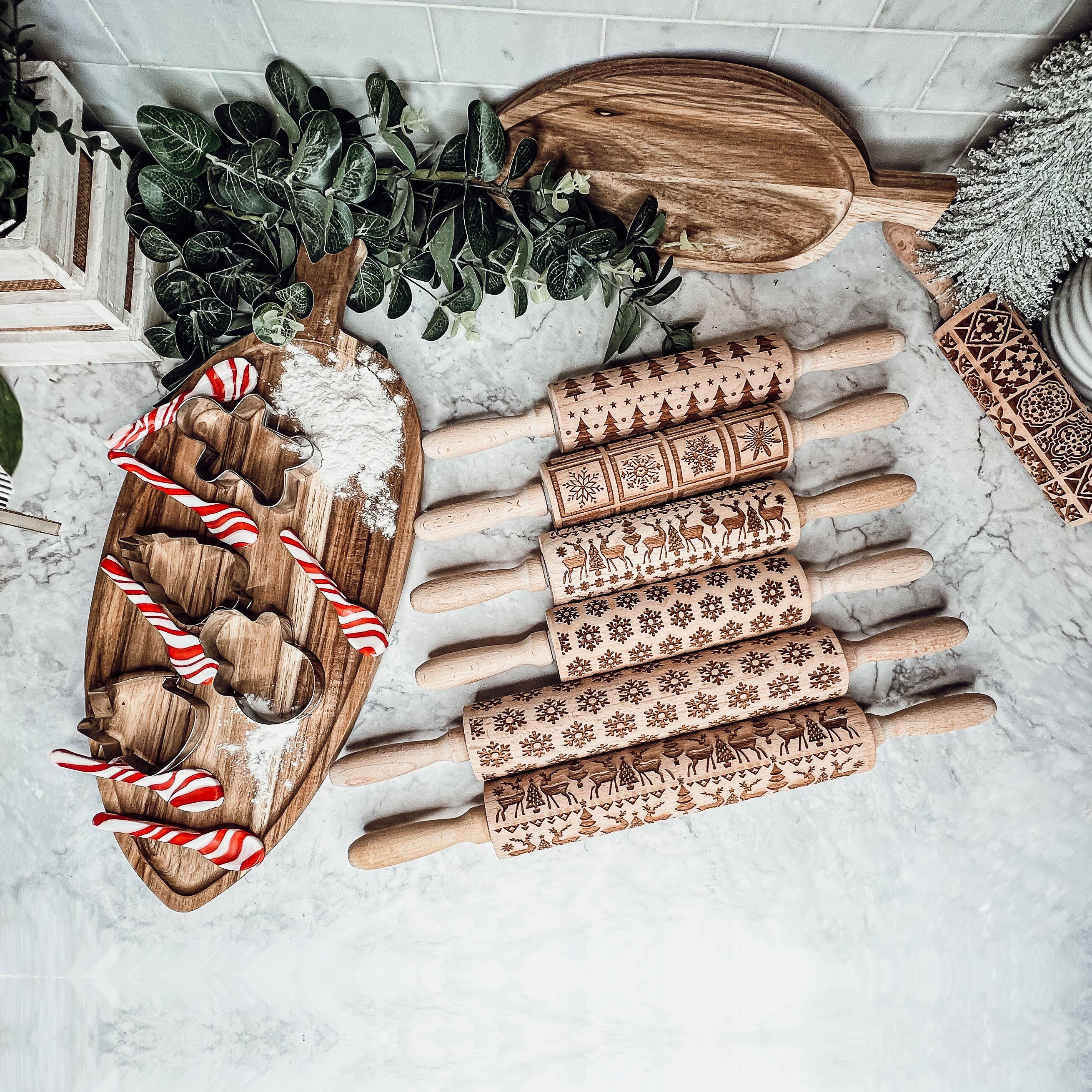 Gia Roma - Wholesale Rolling Pin - Christmas Baking Gift Set, Wooden Rolling Pins for Cookies28