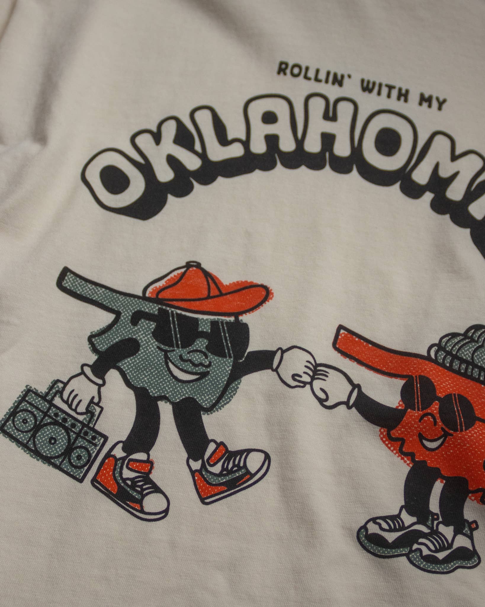 Soft Cream Oklahomies Tee for wholesale on Faire2