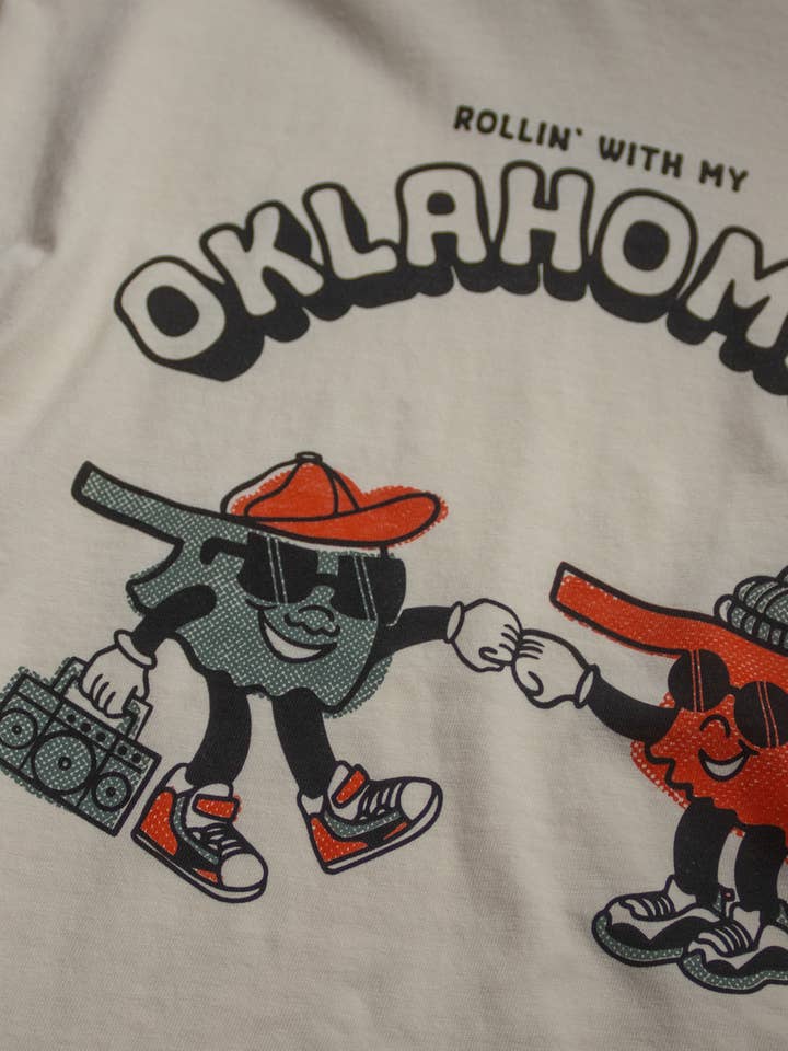 Soft Cream Oklahomies Tee for wholesale on Faire2
