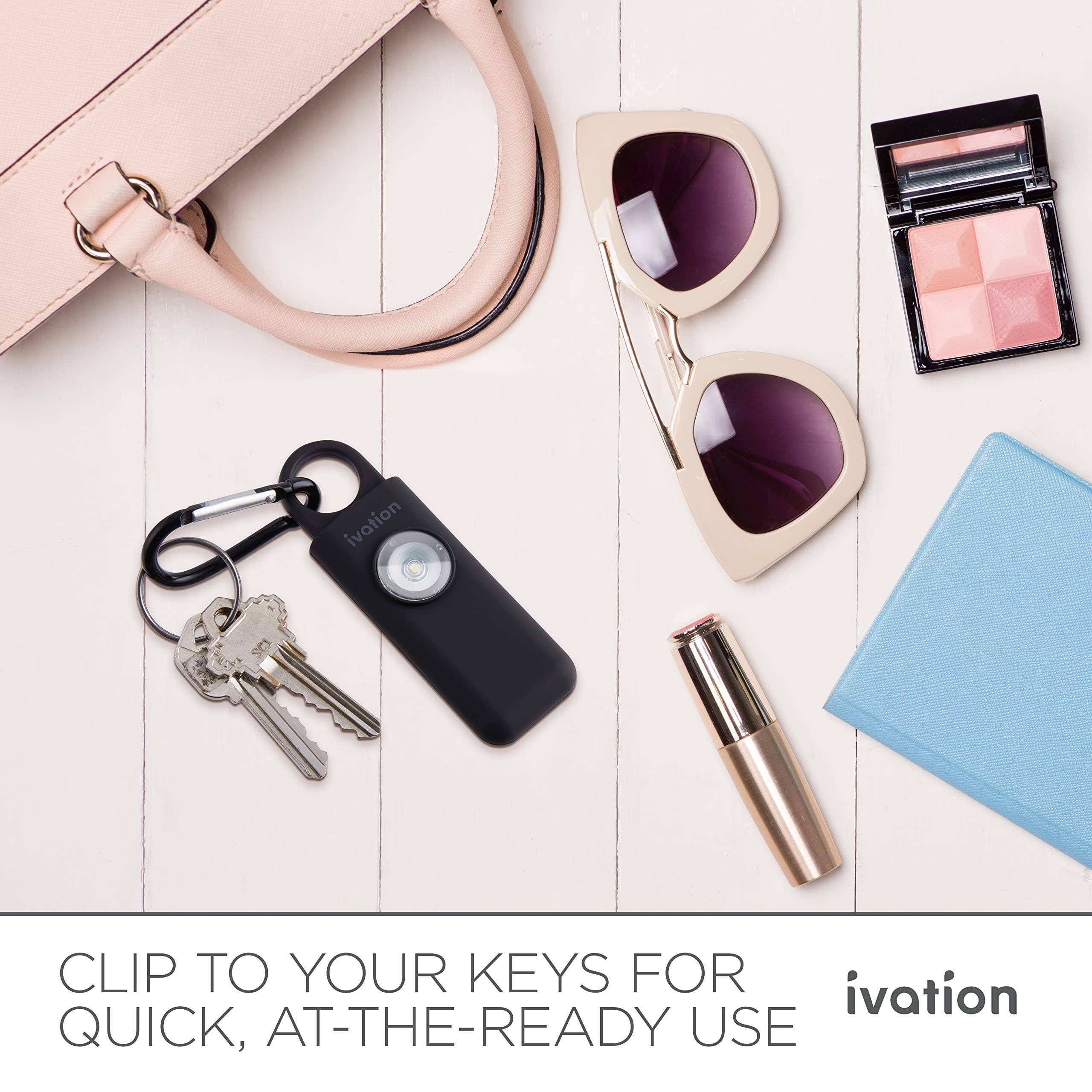 Ivation – Großhandel Sicherheitsalarm/-ausrüstung – Persönlicher SOS-Alarm-Schlüsselanhänger mit Sirene & LED-Notfalllicht3