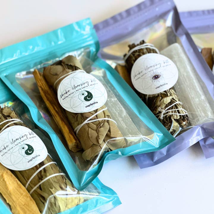 Supranova - Wholesale Smudge Stick - Yerba Santa, Smoke Cleansing Smudge w/ Selenite & Palo Santo