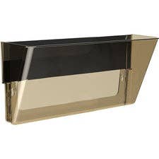 Storex Magnetic Wall File Pocket - Heavy Duty Smoke Plastic for wholesale by Everyday Supply Co