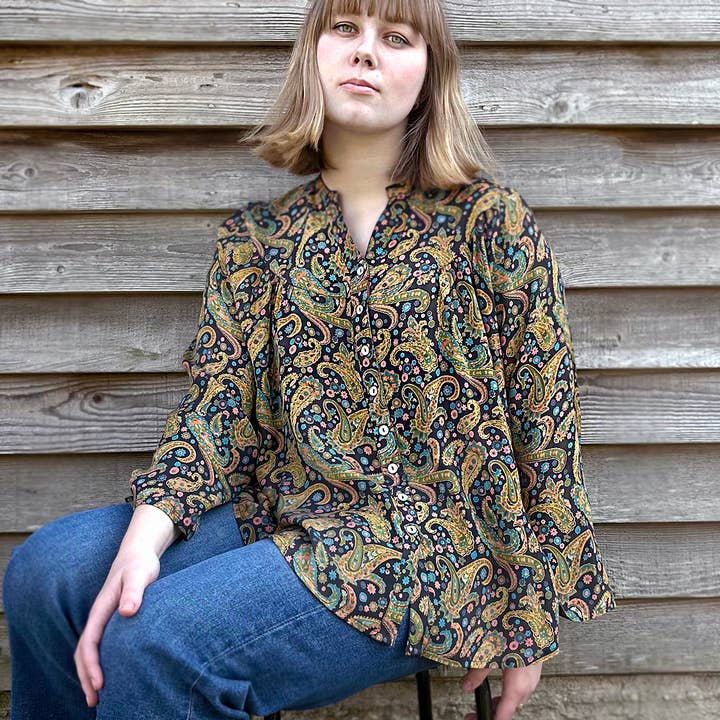 Sumi Blouse Paisley and other Purchase Wholesale haiku. Free Returns & Net 60 Terms on Faire trending on Faire.