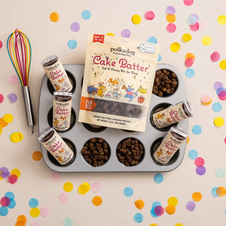 Polkadog - Vente Friandises – chien - Pâte à gâteau, beurre de cacahuète et banane - 10 oz - Friandises pour chiens6