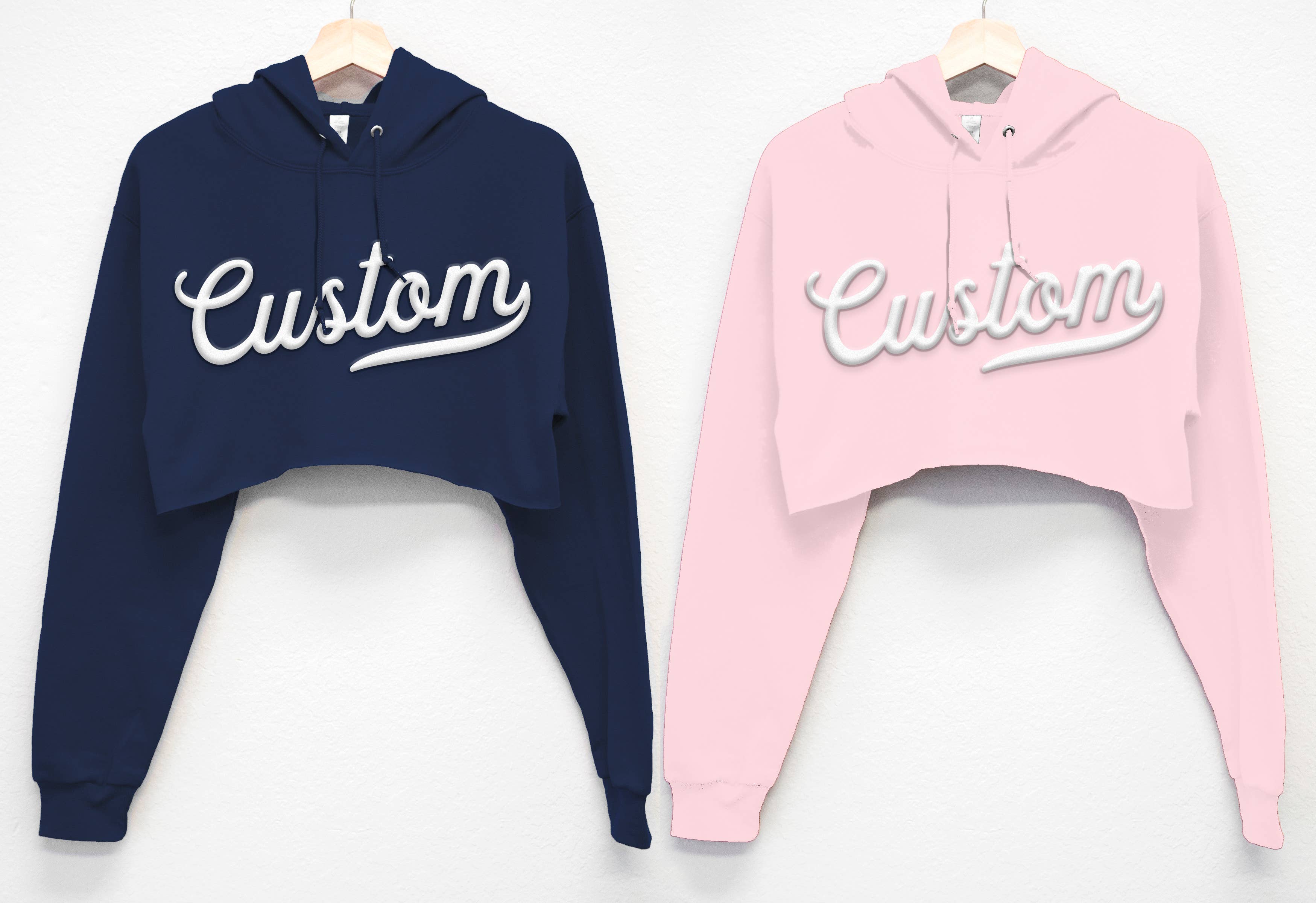 Nobullwoman Apparel - Wholesale Hoodie - Women's - CUSTOM Small Business PUFF Print Cropped HOODIE5