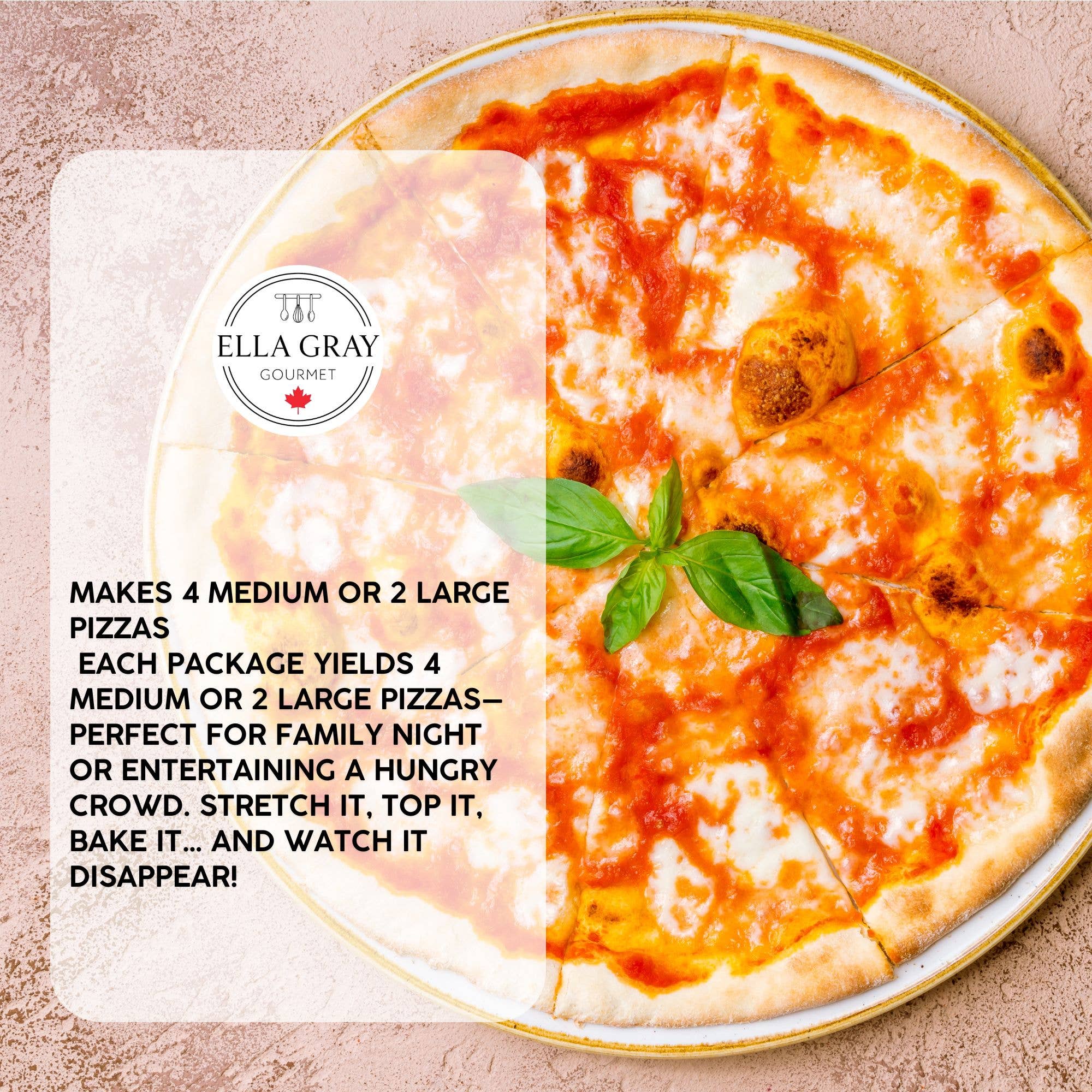 Ella Gray Gourmet - Vente Mélange pour pain - Mélange de pâte à pizza7