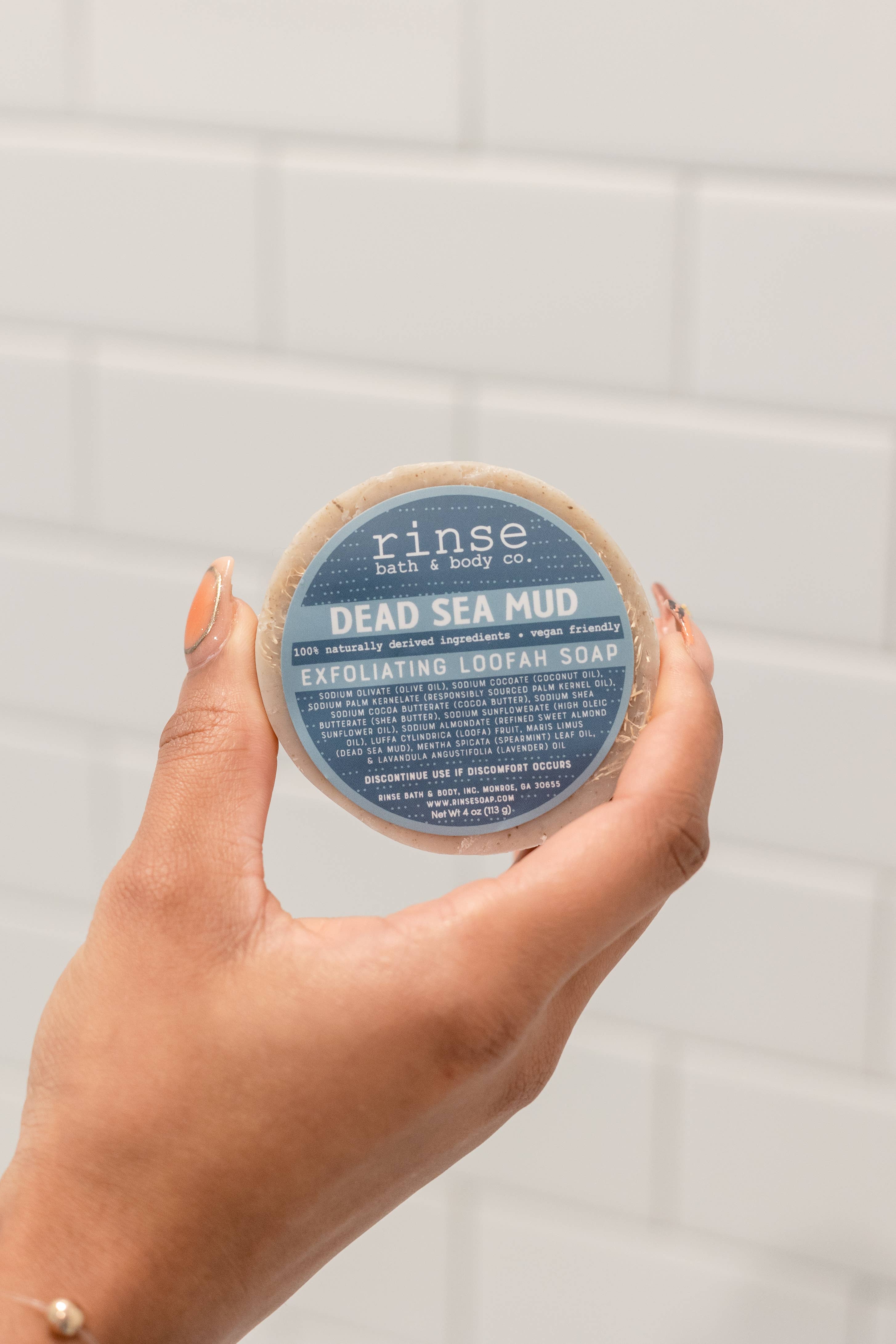 Rinse Bath Body Inc - Wholesale Bar Soap - Soap - Dead Sea Mud Loofah | Natural Exfoliating Bar Soap1