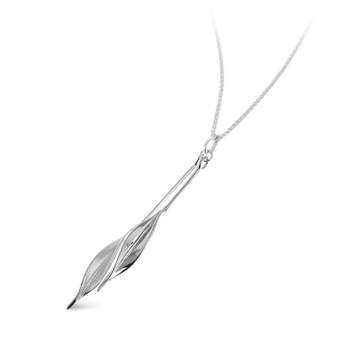 Mavilo Two Part Twist Leaf Pendant for wholesale by Collette Waudby