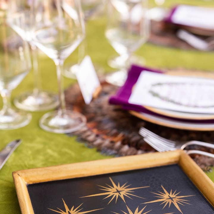 Bandeja para baratijas con forma de estrella dorada para venta al por mayor de Hostess