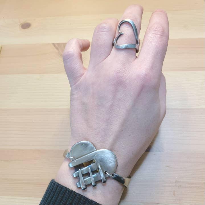 Herz-Gabel-Armband für den Großhandel von Gleamlety