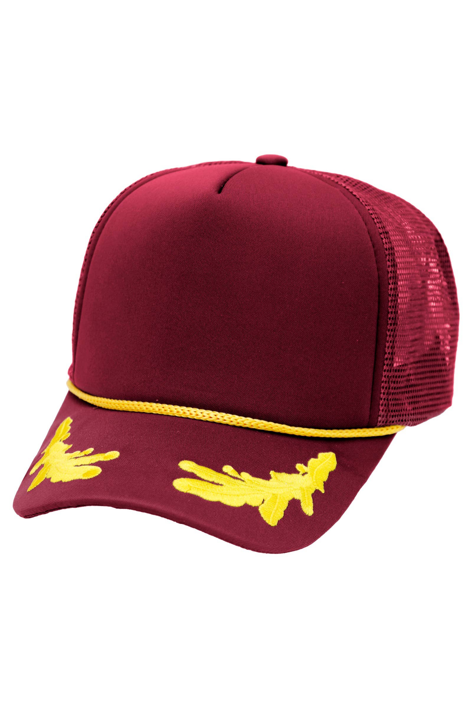 Cap Zone - Venta al por mayor Gorra trucker - Unisex - Gorra camionera Cap Zone Captain Oak Leaf de cinco paneles con espuma12