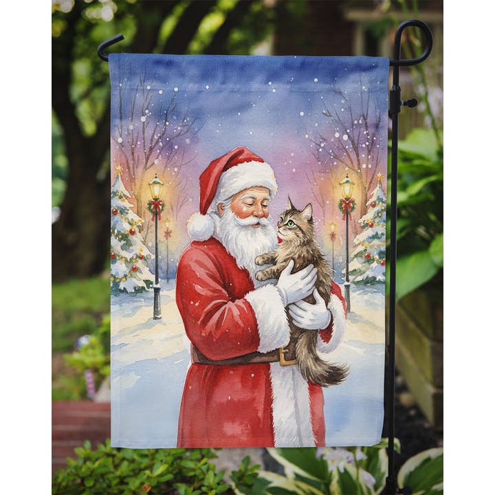 Caroline's Treasures - Wholesale Flag - American Wirehair Cat with Santa Claus Garden Flag FNT10951