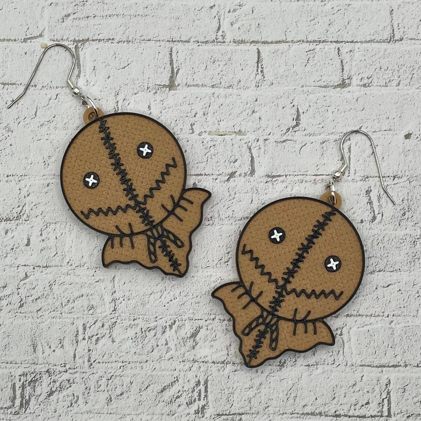Cryptid Craft Studio - Wholesale Dangle Earrings - Sam Horror Statement Earrings 3D Printed2