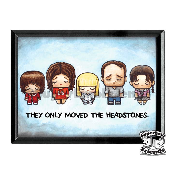 SuperEmo Polty Ingelijste 5x7 Print voor wholesale door SuperEmoFriends