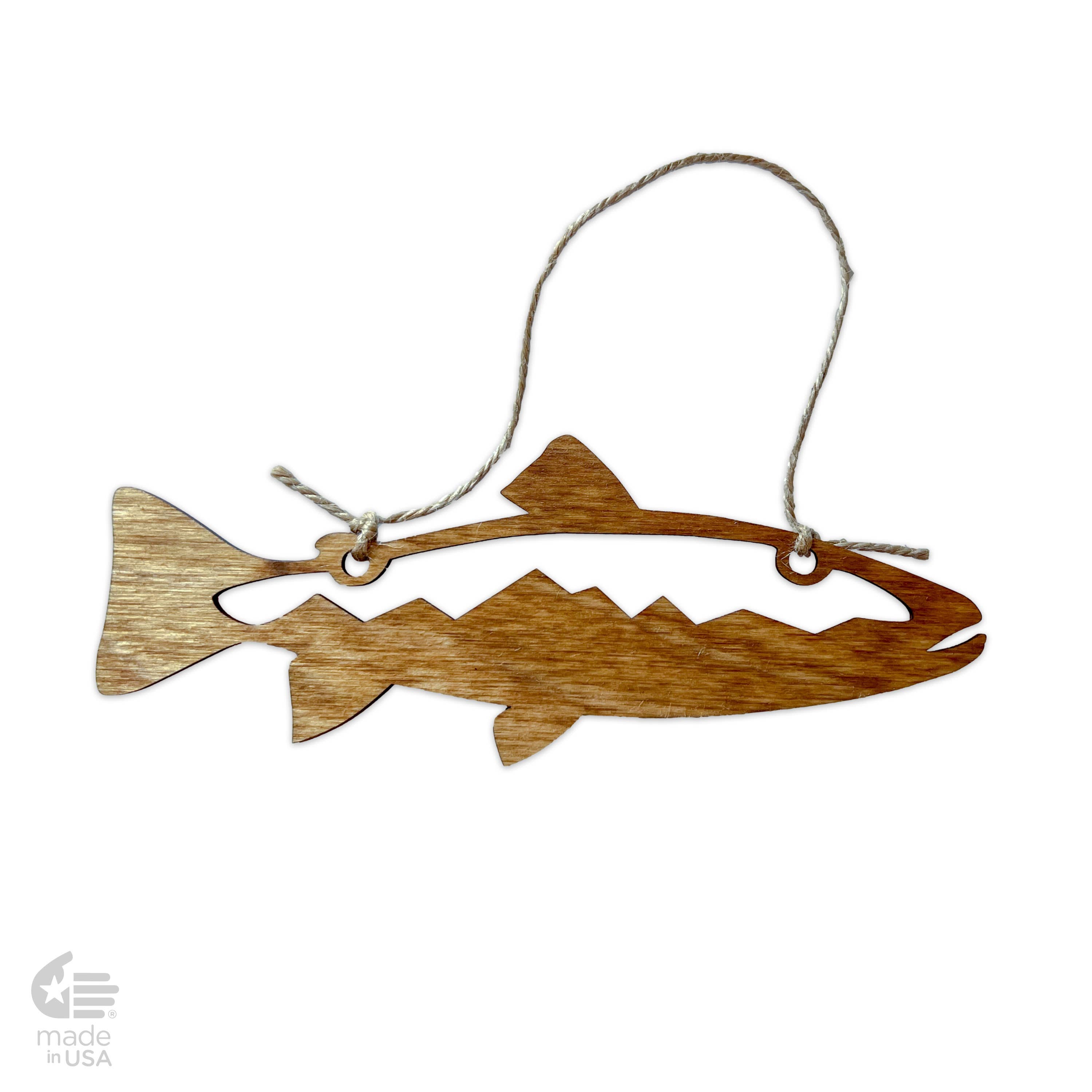 Bloom & Wander - Wholesale Ornament - Fishing Ornaments | Trout Outdoors | Christmas Customizable2